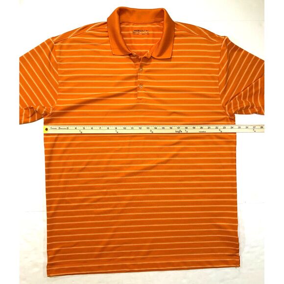 Nike Golf Polo Shirt Mens XL Dri Fit Wicking Short-Sleeve Striped Outdoor - Picture 4 of 7